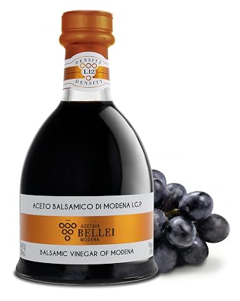 Acetaia Bellei Bell Bronze Aged Balsamic Vinegar of Modena - 8.45 fl oz | IGP certified. Sweet and tangy flavor. Everyday versatility. For salads, marinades, and vegetables. Made in Italy.