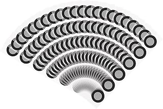 QUARKZMAN 126 Stück 3D-Scanner-Marker 12mm für 3D-Scanner, 3D-Tracking-Dots-Referenzpunktmelder, 3D-Ziel, diffuse Reflexionsmarker für 3D-Scanner und optisches Tracking