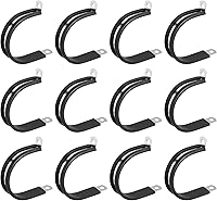 Vista 40 de uxcell Abrazadera de cable de 1-1/32 pulgadas (1.024 in) abrazadera de cable de acero inoxidable 304 Abrazadera aislada acolchada en forma de R