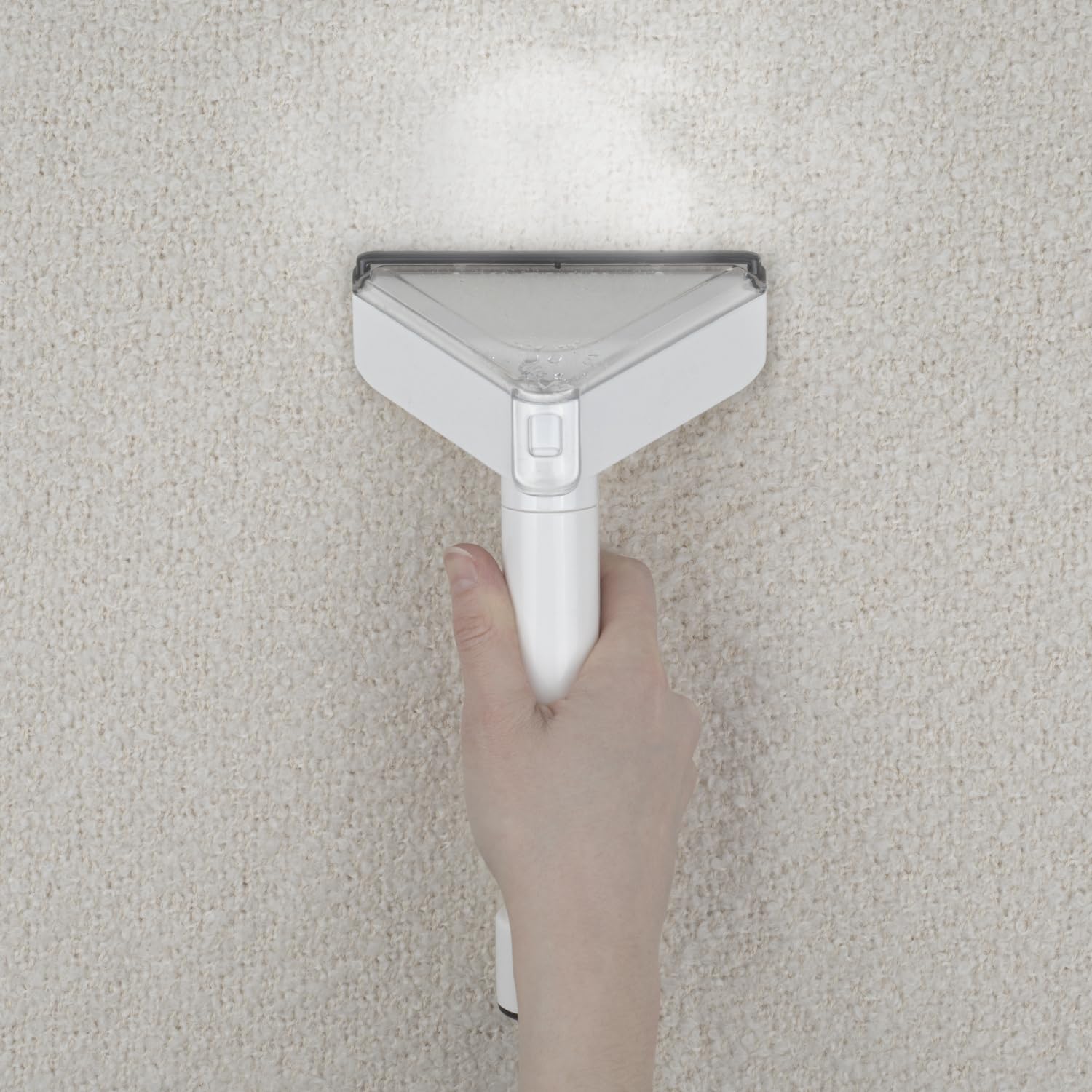 H.Koenig Nettoyeur Textile à Main Eau Chaude TWT88, Double Réservoir 1600mL et 950mL, Débit d'Eau 255mL/min, Température jusqu'à 60°C, 2 Niveaux d'Aspiration, 1200W