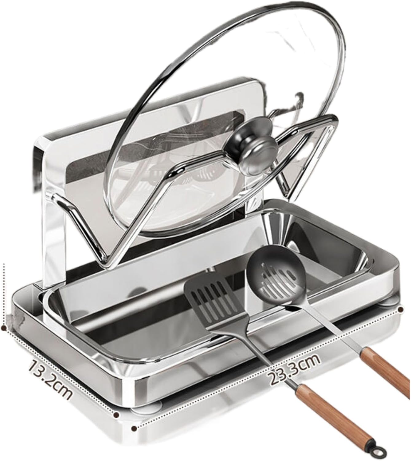 不锈钢锅盖架子厨房 Kitchen Gadgets, Cook Accessories 多功能台面置物架 Sink Organizers and Storage 家用砧板菜板锅铲放置器 KCookware Accessories - 448