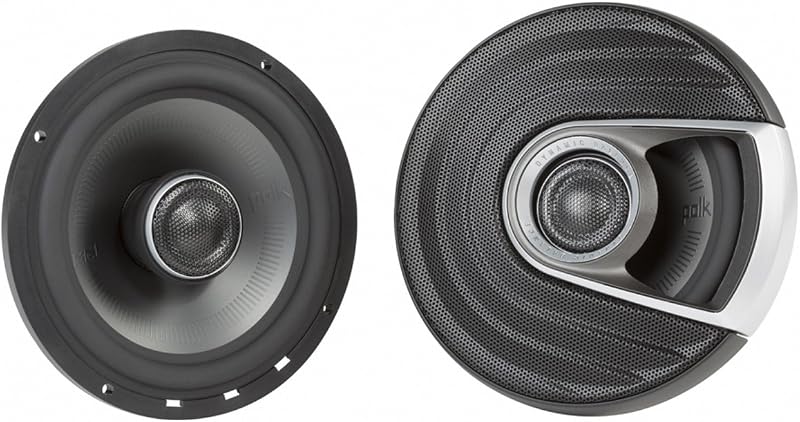 Polk Audio MM652 Monitor Series parlante coaxial de 6,5", certificación ultramarina | parlante de audio de 2 vías para barcos y automóviles, respuesta de frecuencia de 40 a 40 kHz, cono de woofer chapado en titanio y tweeter de cúpula de terileno
