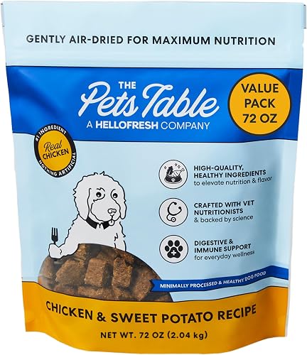 The Pets Table Air Dried Dog Food, Chicken & Sweet Potato, 4.5 lb (72 Oz)