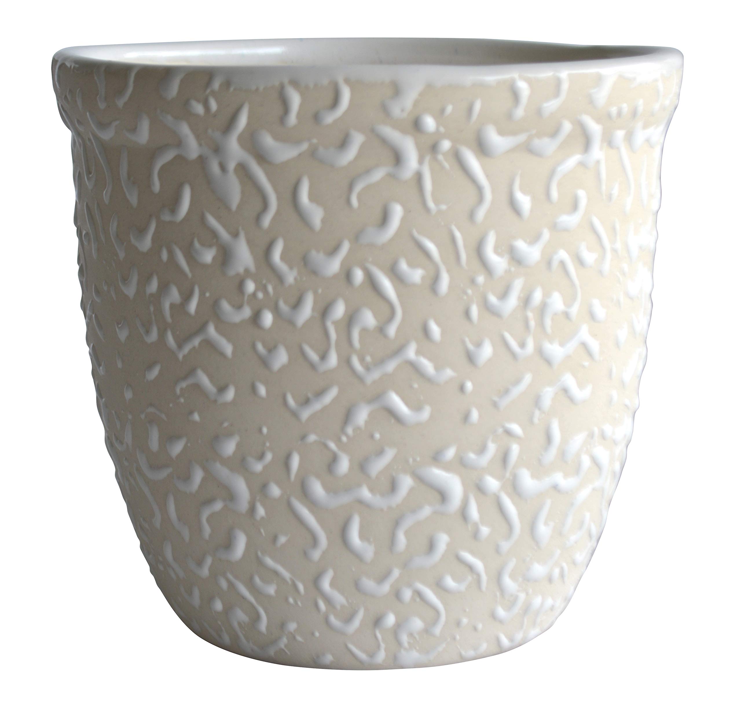 UrbanRoots Drop Texture Ceramic Pot (5.5 inch) (White) (B08M4CCDX1) Amazon Price History, Amazon Price Tracker
