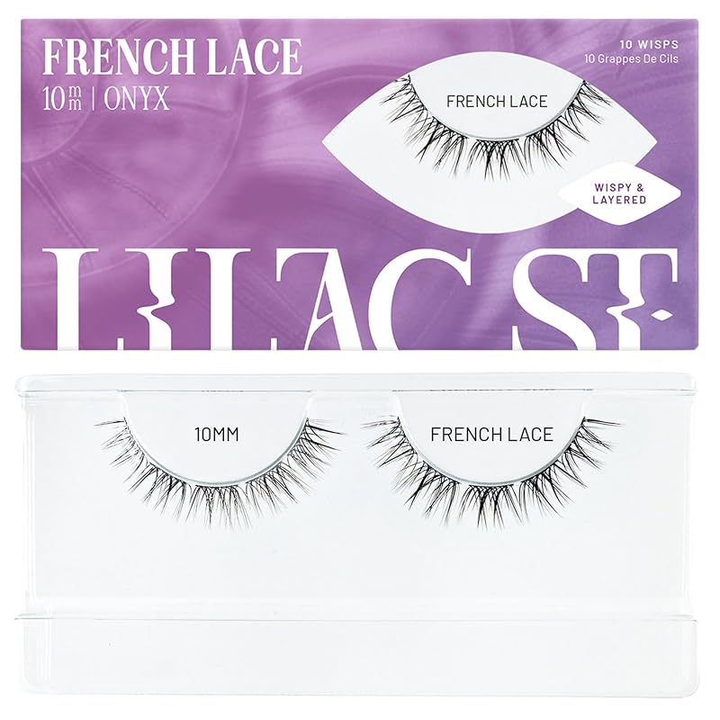 Lilac St. Cílios Postiços em Clusters Wispy French Lace 10 mm