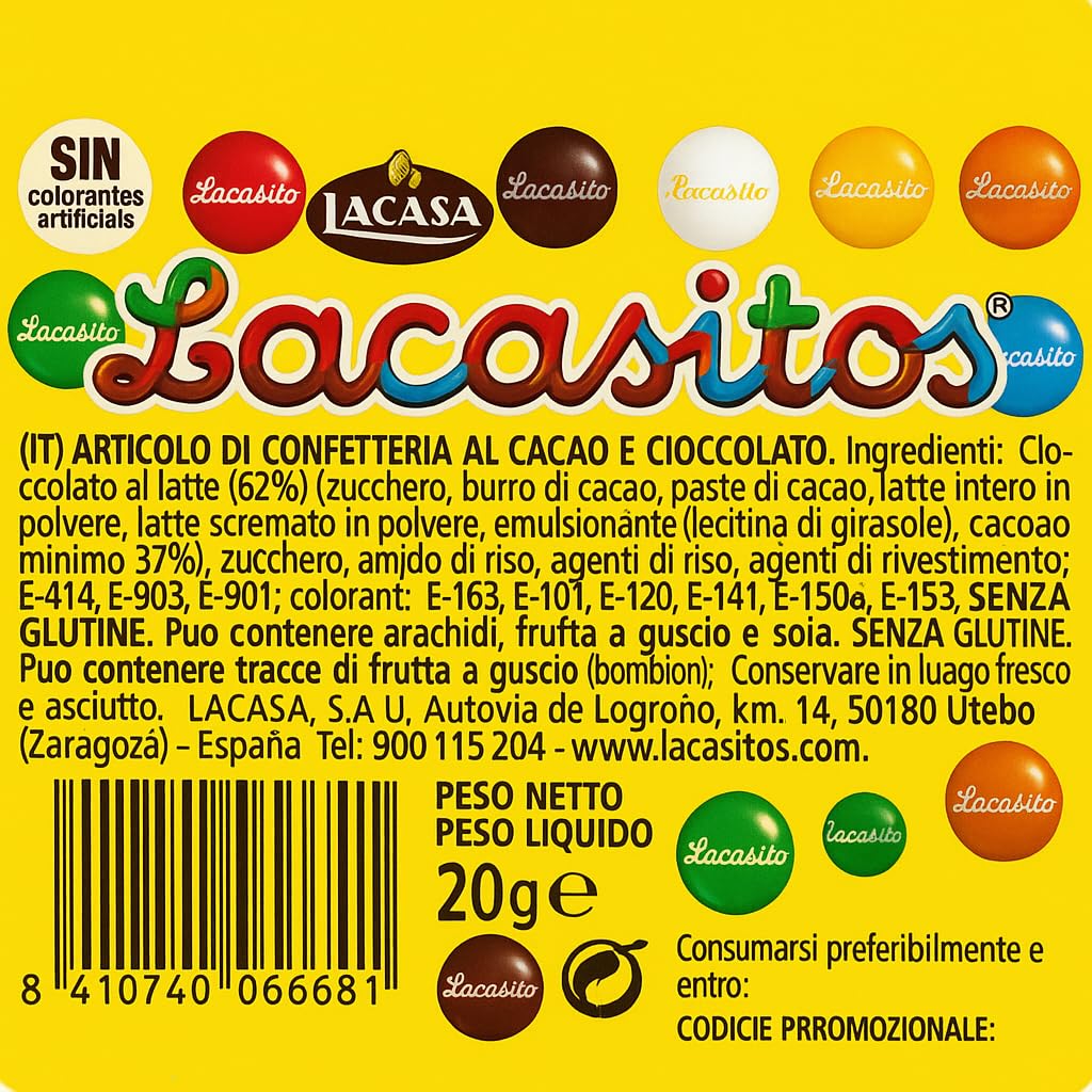 Lacasitos Megatubo 1,5 KG-Enhorabuena