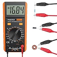 Vista 5 de Proster Medidor LCR - Multimetro Digital LCR de Capacitancia Resistencia Inductancia con Pantalla LCD de Rango Excesivo Amarillo