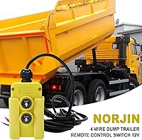 Vista 7 de NORJIN Interruptor de control remoto de remolque de descarga de 4 cables para bomba hidráulica, bomba hidráulica de doble efecto de 12 V CC, unidad