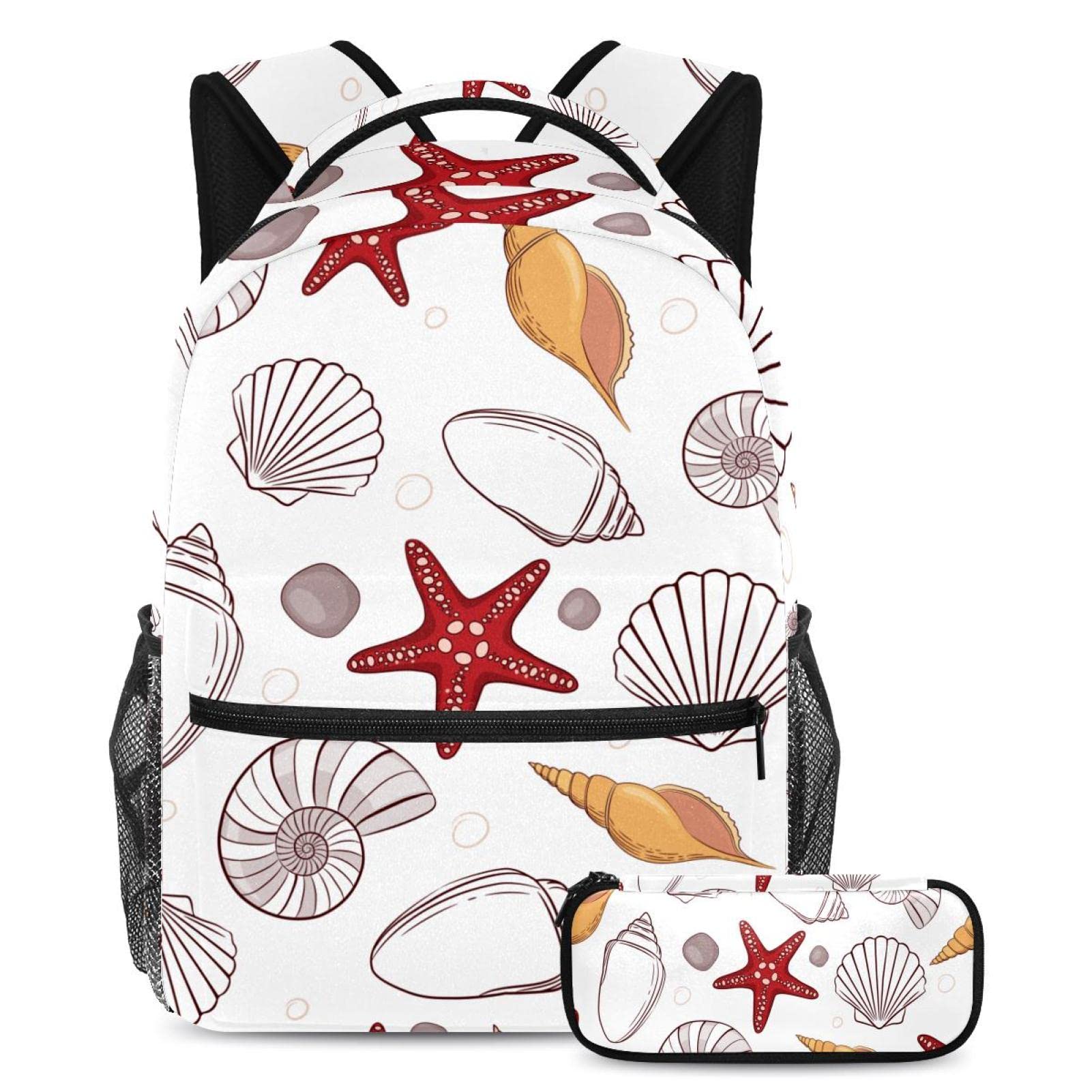 Sac à dos de voyage en toile d'araignée stylé avec étui assorti