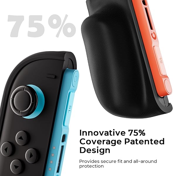 COOWPS P2 Dockable Split Protective Case for Nintendo Switch 2, with Non-Slip Ergonomic Grip, Magnetic Design & Stable Kickstand, Full Protection Hard Travel Front Cover with 12 Game Card Slots - 2