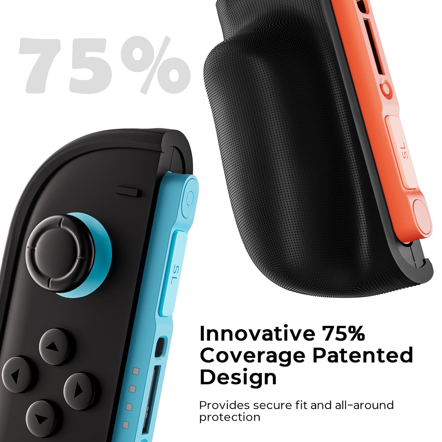 COOWPS P2 Dockable Split Protective Case for Nintendo Switch 2, with Non-Slip Ergonomic Grip, Magnetic Design & Stable Kickstand, Hard Shell Full Protection Travel Front Cover with 12 Game Card Slots