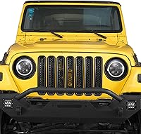 Vista 4 de Hooke Road Wrangler TJ - Biseles de faros delanteros color negro mate para Jeep Wrangler TJ 1997-2006 (par)