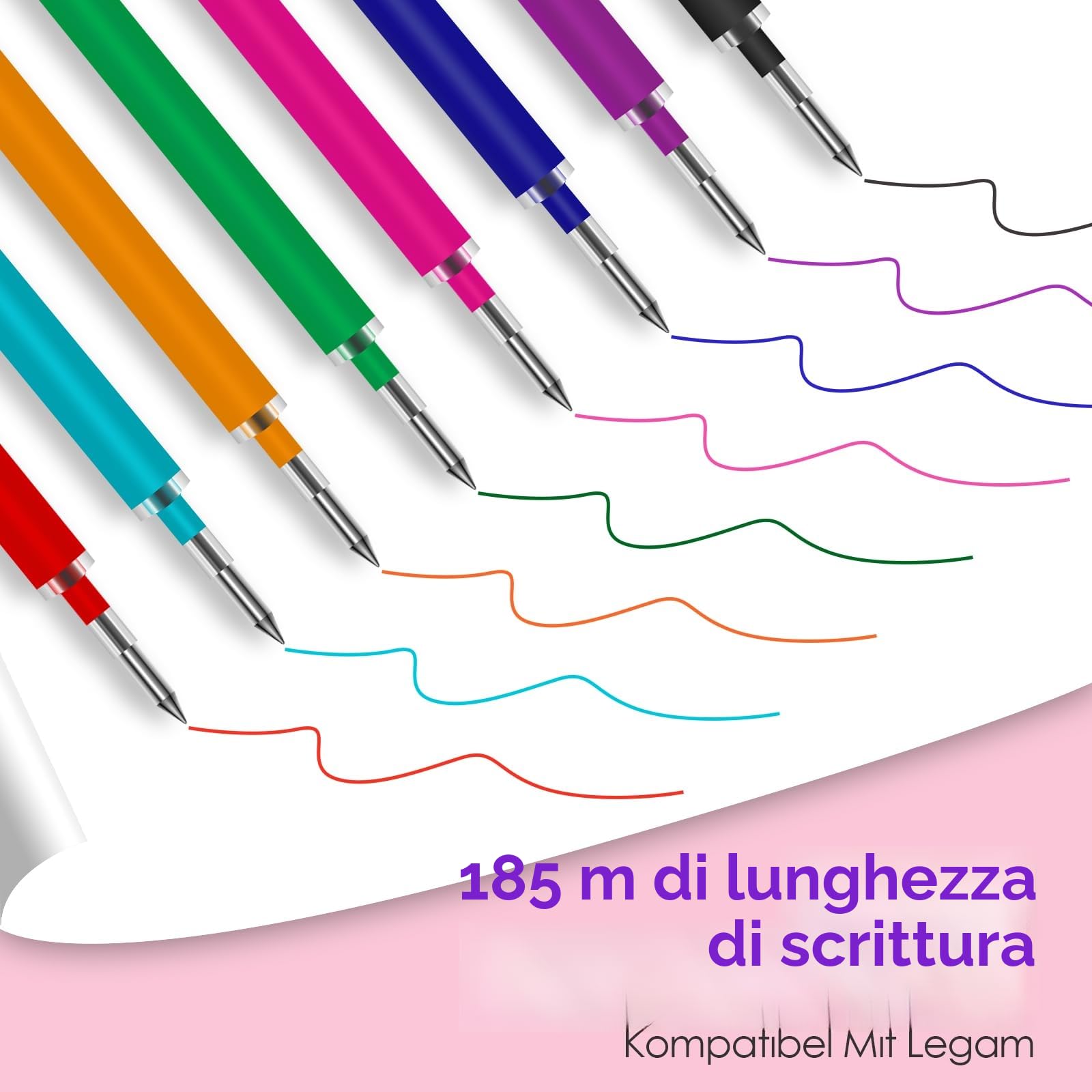 Legami mine di ricambio cancellabili 0,7 mm 13 cm 16 pezzi