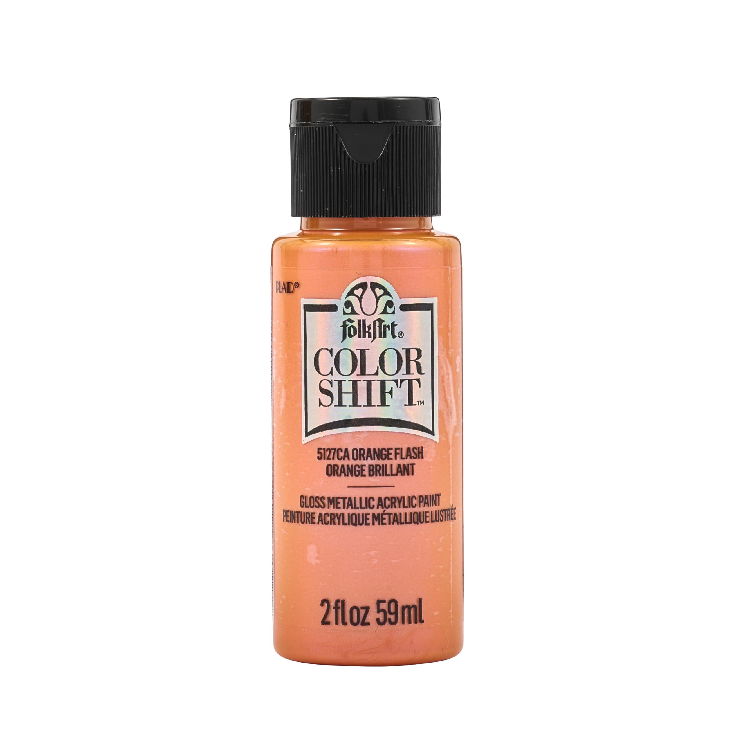 FolkArt Color Shift Acrylic Paint in Assorted Colors (2 ounce), Orange Flash