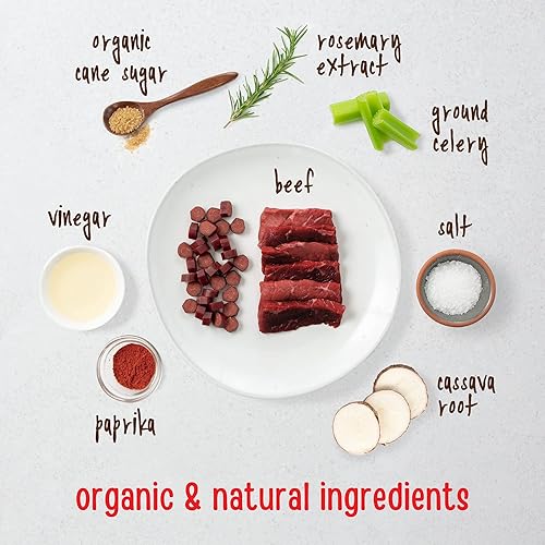 Miniatura 3 de Full Moon All Natural - Golosinas para perros de grado humano, bocados esenciales de carne de res, 14 onzas