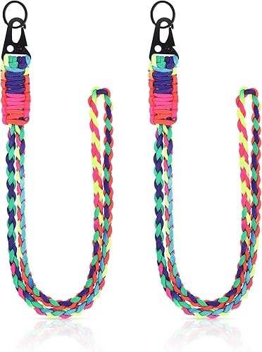 Frienda Juego de 2 correas trenzadas para silbatos de paracaídas resistentes para actividades al aire libre