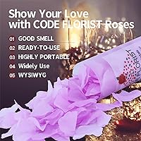 Vista 5 de CODE FLORIST 1100 pétalos de rosa de seda para el día de San Valentín, pétalos de rosa falsos para noche romántica, boda, propuesta de decoración