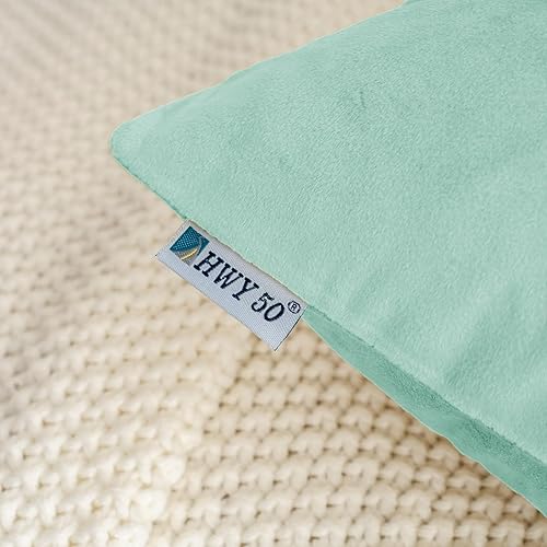 Miniatura 4 de HWY 50 fundas de almohada decorativas de terciopelo sólido para sofá, sala de estar.