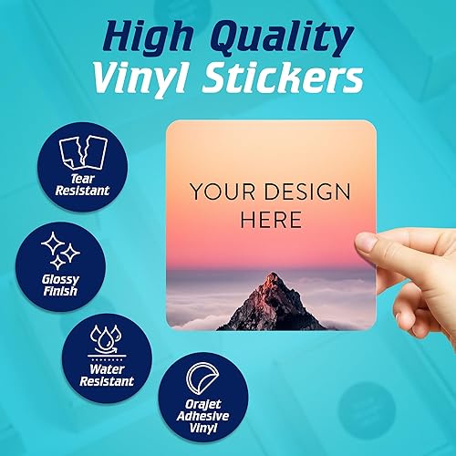 Vista 102 de DayStar Custom Signs & Design - 100 adhesivos de vinilo personalizables, con texto, imagen, diseño y logotipo; adhesivos para logotipo de embalaje