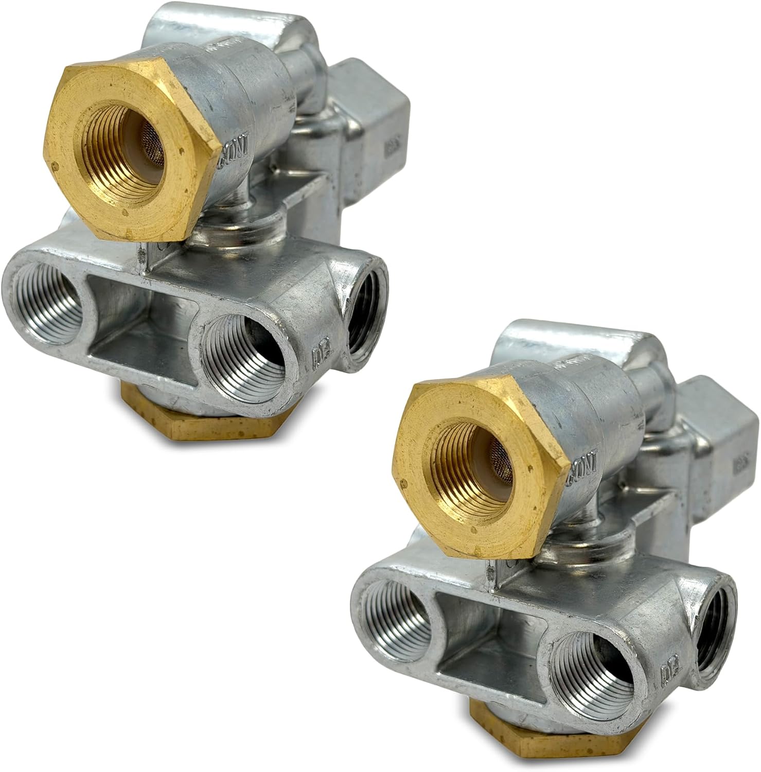 TORQUE 2 Pack Trailer Spring Brake Control Valve | Replaces Sealco 110500, 110500X, Euclid ESL110500, Meritor RSL110500 | 3/8" Priority Parking Brake Valve (2 x TR110500)