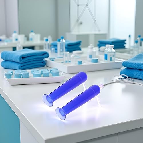 Miniatura 6 de 2 piezas de herramientas de extracción de inserción de lentes de contacto azules, prácticas lentes suaves de silicona pequeñas ventosas, fundas para