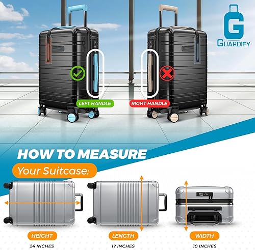 Miniatura 2 de Guardify Fundas de equipaje para maleta aprobadas por la Tsa, protector de equipaje transparente, funda de maleta Funda de equipaje de viaje