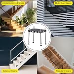 Ladder Leveler, Ladder Stabilizer with Anti-Slip Pads & Adjustable Height, Ladder Extender for Extension Ladder, Fits All Ladders – Extension Ladder Accessory for Uneven Ground & Stairs