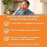 Vista 5 de Doctors BEST Brain L-treonato de magnesio con Magtein, apoya la función cognitiva, sin OMG, sin gluten, sin soja, vegano, 90 cápsulas vegetarianas
