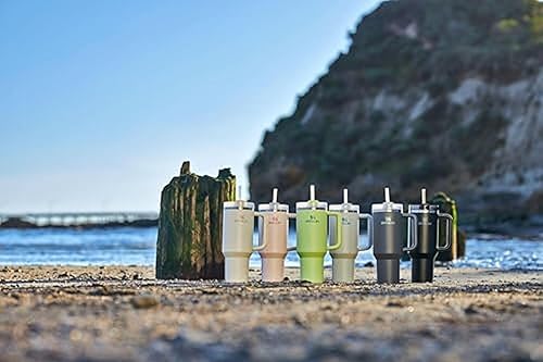 Miniatura 6 de STANLEY Quencher H2.0 FlowState - Vaso térmico de acero inoxidable con aislamiento al vacío, vaso con tapa y pajita para agua, té o café helado