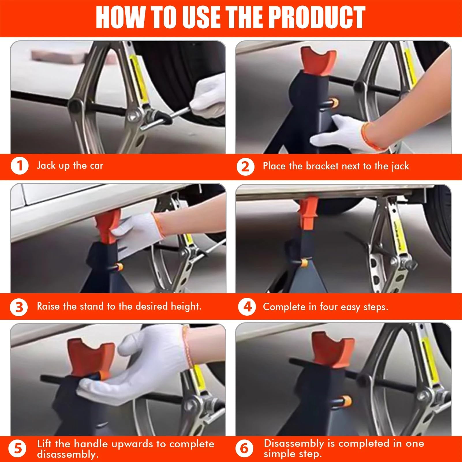 Tijera para automóvil para Levantar camionetas SUV, Altura Ajustable 39-56 cm