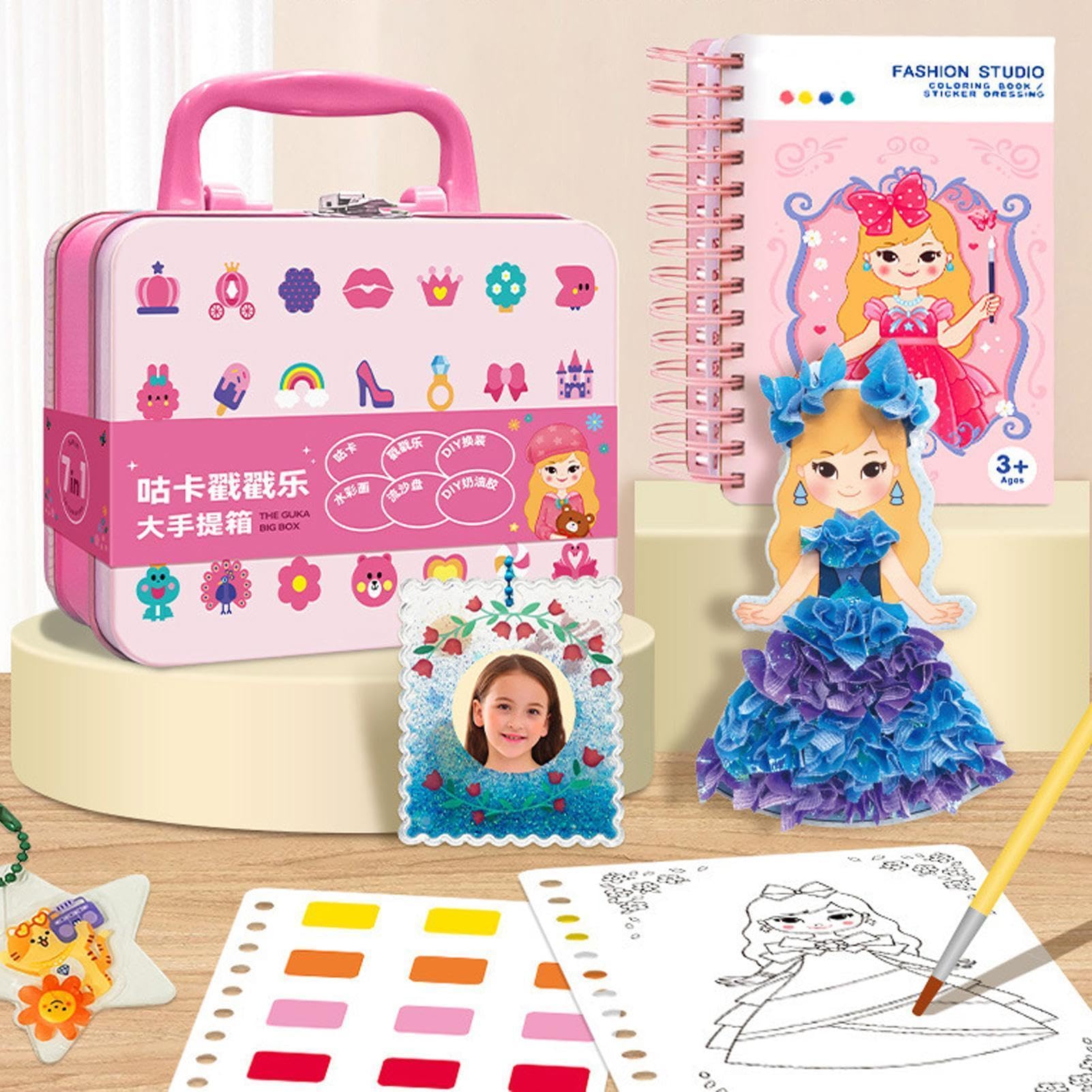 Stanzkunst-Kits – Untersetzer-Set mit Stanznadel | Malset für | Anziehspielzeug für Kleinkinder | Einfaches DIY-Stickset für Anfänger |