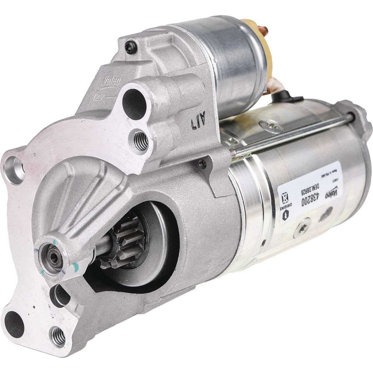 VALEO 438200 Starter Power: 2,5 kW Stop & Start: NO Number of teeth: 11 teeth Voltage: 12 V Rotation direction: CLOCKWISE