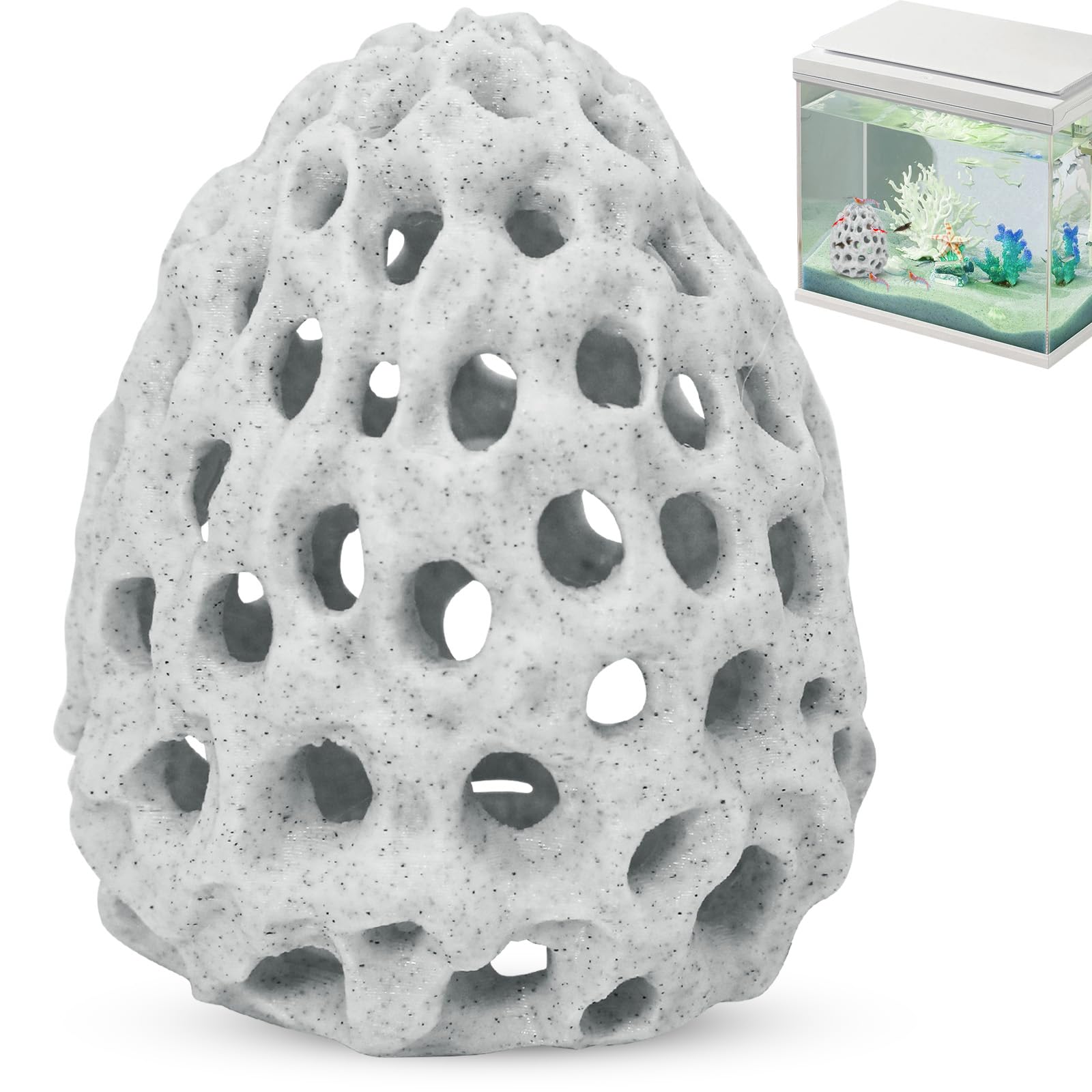 MOYXZML Garnalen, verstopplaats van plastic, 2 stuks, aquariumholte met
