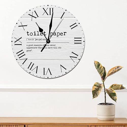 Miniatura 104 de Reloj de PVC con definición psicológica, reloj de pared grande con números romanos inspiración, refranes de inspiración de 12 pulgadas, significado