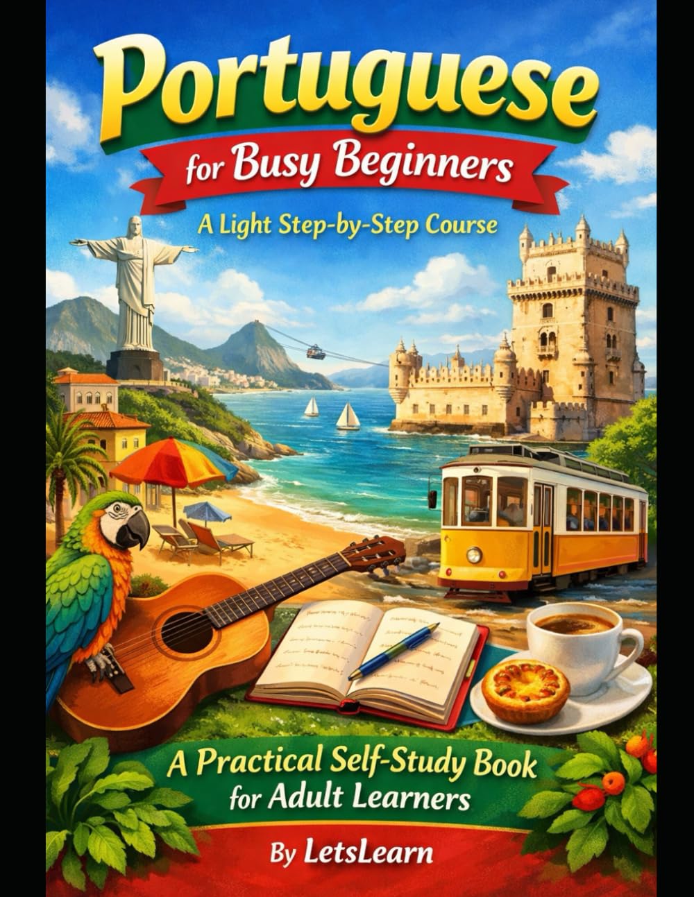 Portuguese for Busy Beginners: A Light Step‑by‑Step Course: A Practical Self‑Study Book for Adult Learners (Let's Learn For languages)