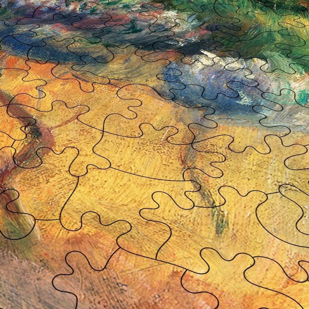 Montagne Sainte-Victoire (Paysage) Wooden Puzzle by Pierre Auguste Renoir. Wooden Jigsaw Puzzles for Adults - 500 Pieces