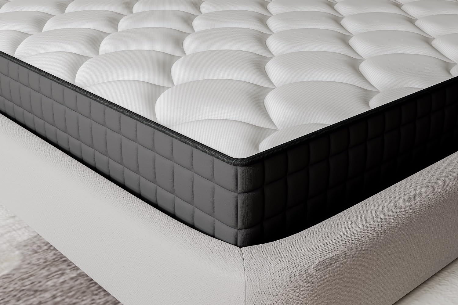 Materasso Singolo 80x190 Hybrid Memory,Altezza 13CM,Anallergico e Ergonomico,Comfort e Morbido,Certificato OEKO (80x190x13CM)