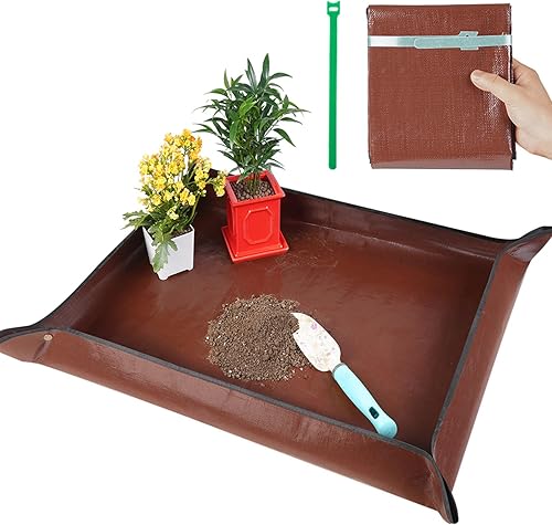 Miniatura 7 de Onlysuki Large Repotting Mat for House Plants Transplanting and Potting Soil Mess Control, Unique Gardening Gifts for Women & Men Mom Birthday Gift