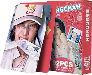 92 peças Stray Kids Bangchan Photocards DO IT Álbum Bang Chan Cartões de fotos Straykids Postal 2026 Lomo Cards Stray Kids Adesivos de presente para STAY KPOP Conjunto de caixa de presente