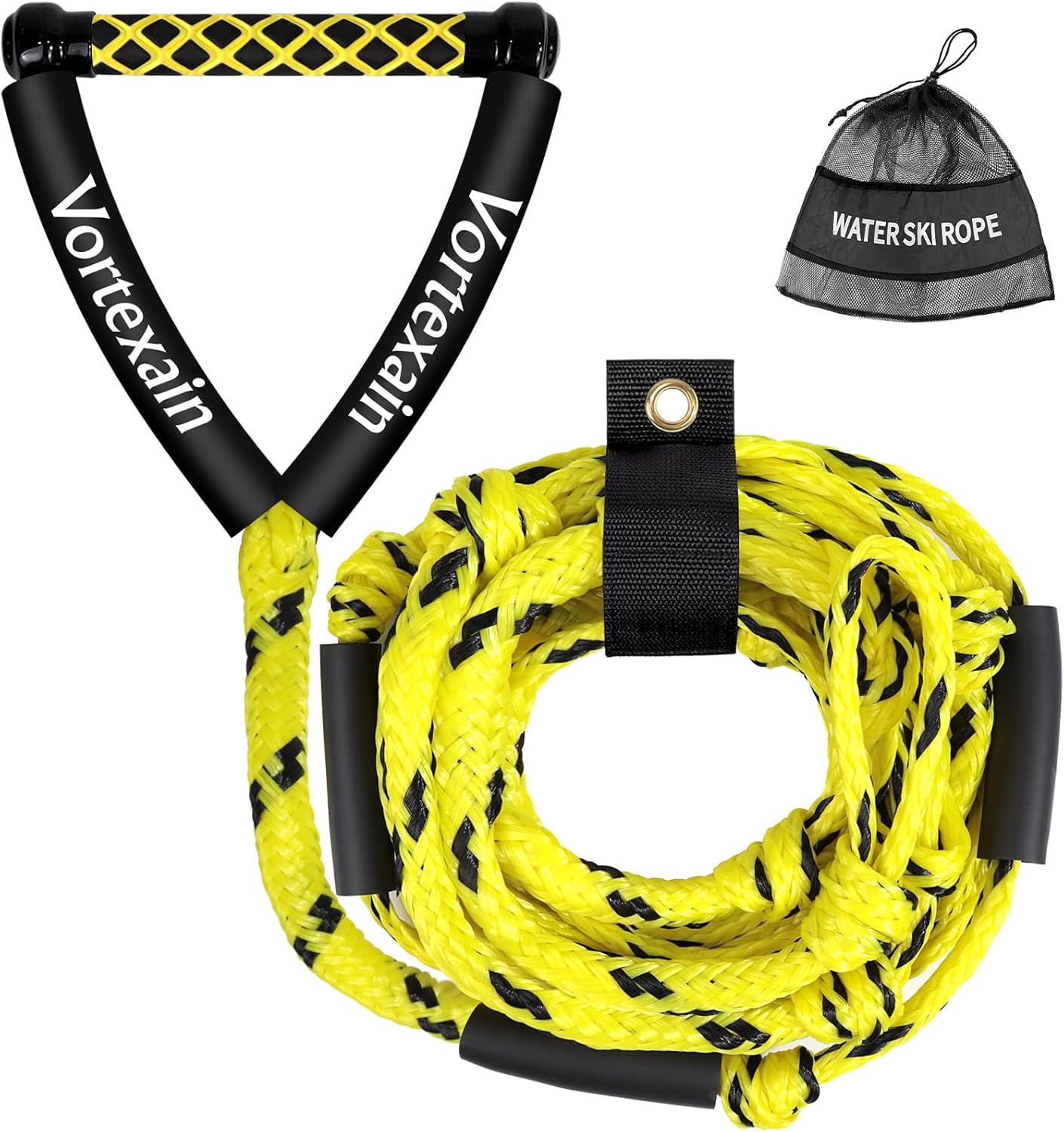 Wakesurf Rope with Handle, 25ft Lines for Wakeboarding Waterskiing and Wakesurfing