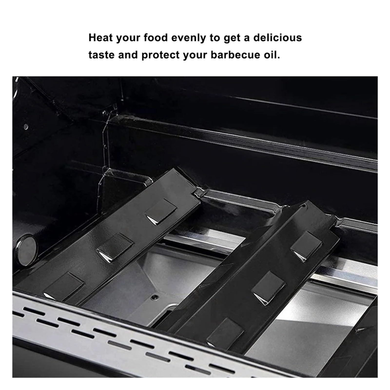 Bruciatore A Gas per Barbecue 4 Pezzi Piastre riscaldanti for Barbecue Bruciatore for Cottura all'aperto Protezione for griglia Sostituzione Accessori for pentole for Barbecue
