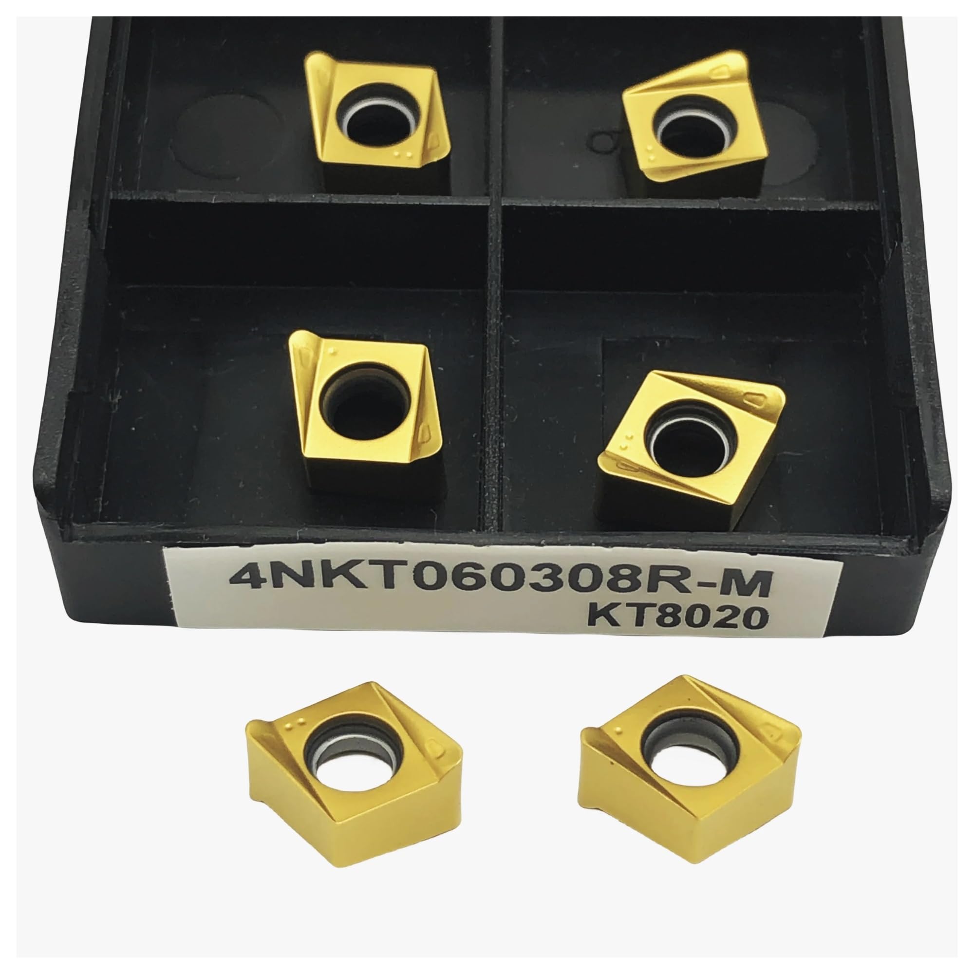 Plaquettes 4NKT060308 KT8020 carbure pour fraisage à avance rapide x10