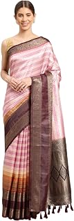 SGF11 Women's Kanjivaram Soft Silk Gadval Pattu Saree With Unstitched Blouse Piece Price In India