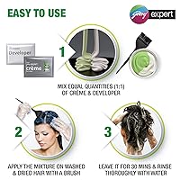 Vista 4 de Godrej Expert Rich Crème - Sombra de color para el cabello, paquete de 4 unidades (NATURAL BLACK)