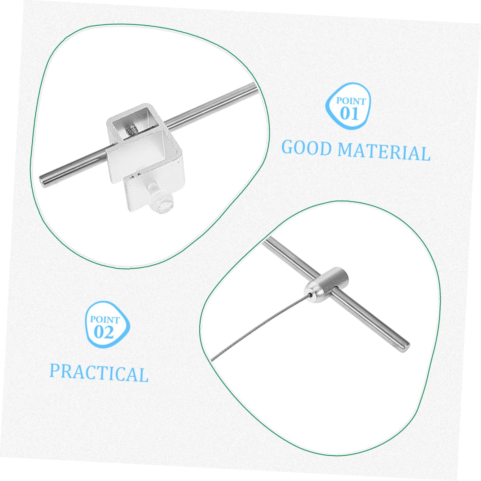 2 Stück Aquarienlampenhalterung Verstellbar aus Aluminiumlegierung