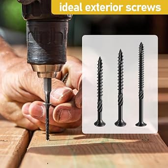 50Pcs Decking Screws 4.2 x 50mm, Torx Countersunk Wood Screws