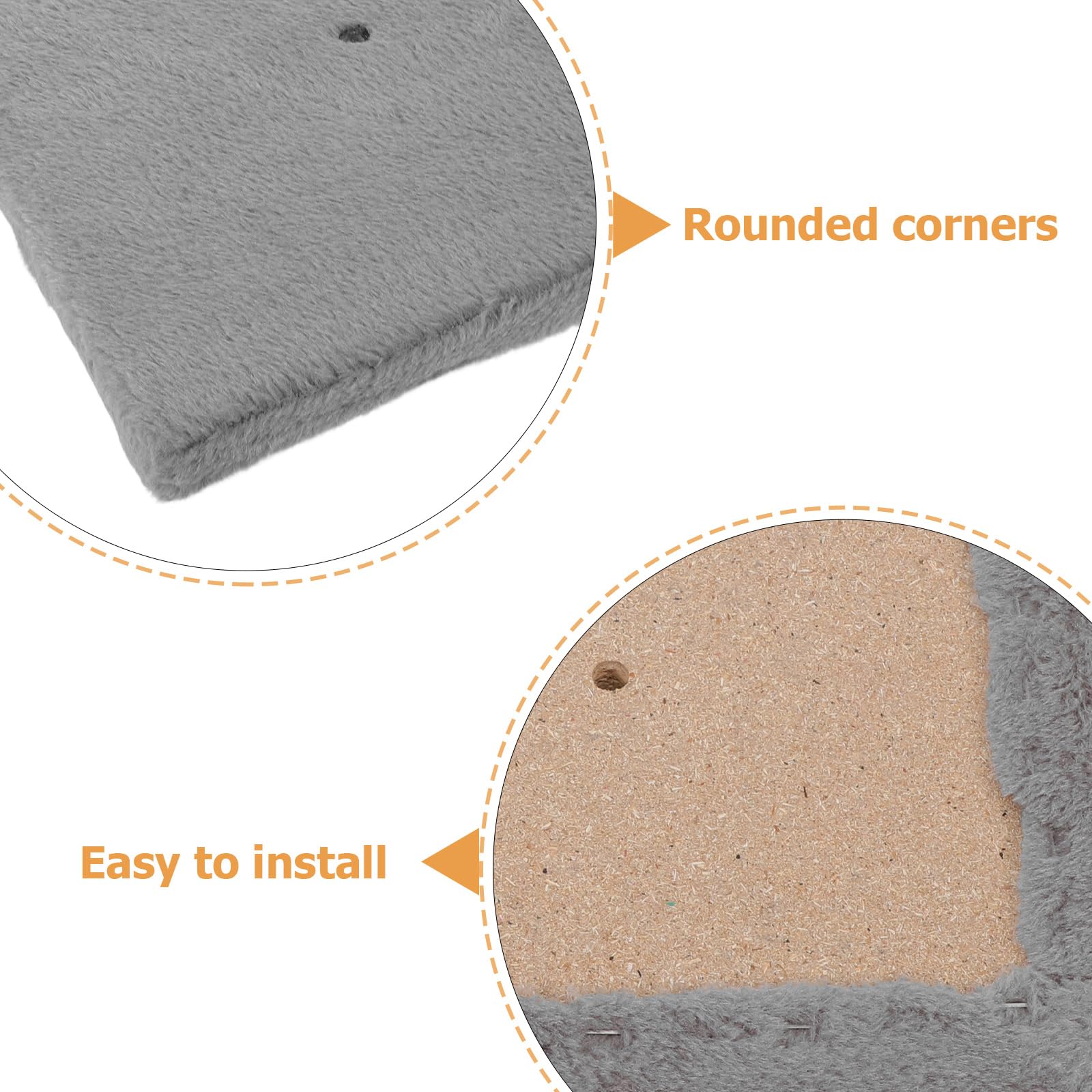 Yardwe Base de Poste Rascador para Gatos Diseño Seguro y Estabilidad Mejorada, Plataforma de Felpa y Tablero de Partículas para Uso Interior y Proyectos DIY