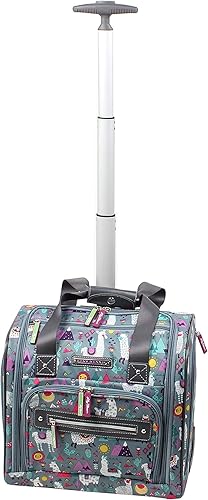 Miniatura 6 de Lily Bloom Designer - Maleta de viaje de 15 pulgadas, para viajes cortos, fin de semana, negocios, equipaje ligero, maleta de 2 ruedas giratorias,