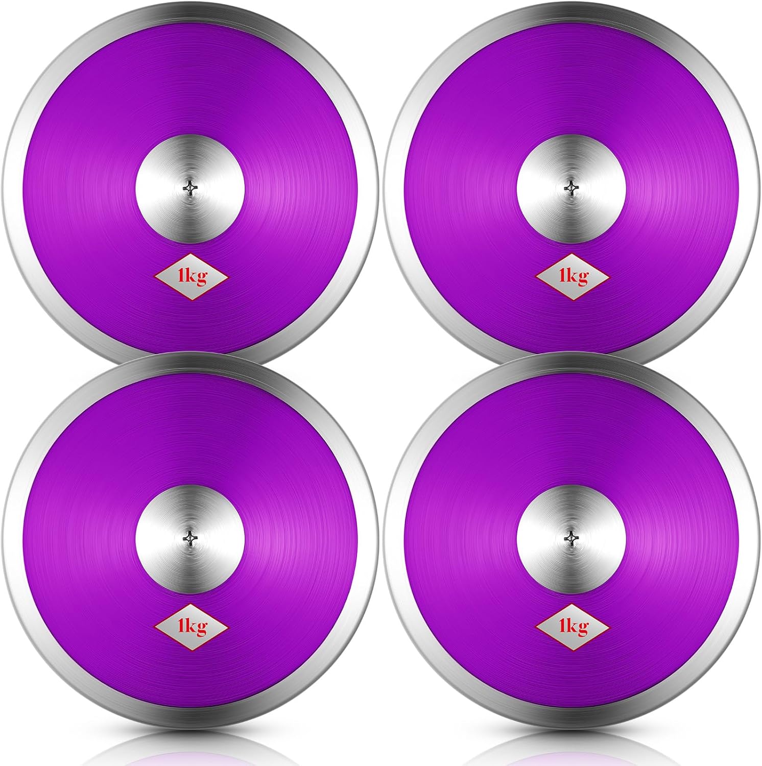 4 Pcs 1kg Sports Training Discus Boys Girls Discus Track And Field