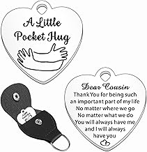 Cousin Gifts for Women- Gifts for Cousin Christmas Birthday Pocket Hug Gift for Cousin Keyring